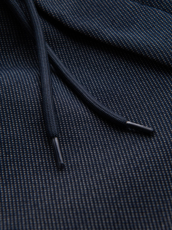 Ombre Clothing Pánske bavlnené teplákové šortky BASIC modré Ombre Oblečenie