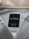 Ombre Clothing Pánska mikina s kapucňou na gombíky - sivá melanž V2 OM-SSZP-0186 Ombre Oblečenie