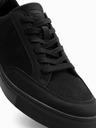 Ombre Clothing Pánske jednofarebné topánky v streetwearovom štýle čierne Ombre Clothing