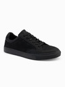 Ombre Clothing Pánske jednofarebné topánky v streetwearovom štýle čierne Ombre Clothing
