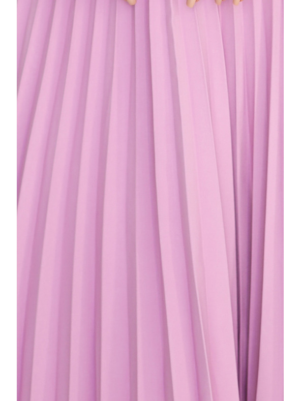 numoco Klasické šaty s krátkym rukávom a opaskom - Numoco