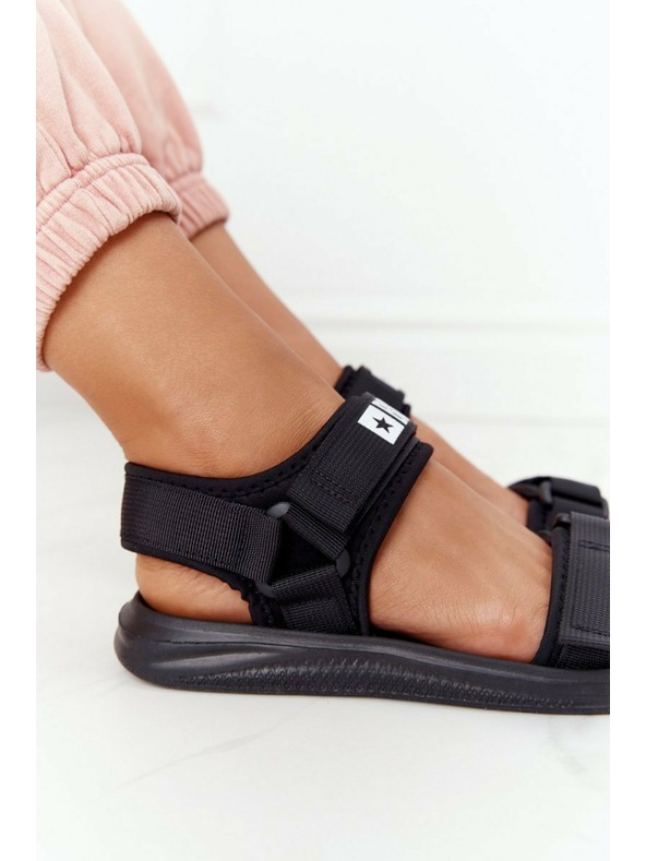 BIG STAR SHOES Dámske športové sandále Big Star - čierne