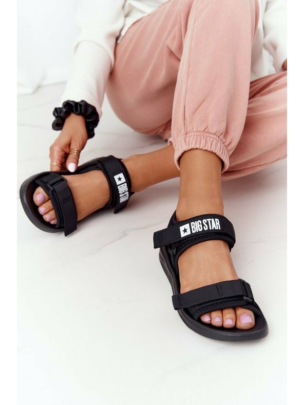 BIG STAR SHOES Dámske športové sandále Big Star - čierne