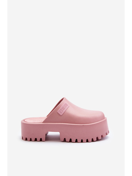 BIG STAR SHOES Dámske šľapky s masívnou podrážkou Big Star ružové