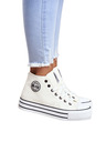 BIG STAR SHOES Dámske vysoké tenisky Big Star - biele