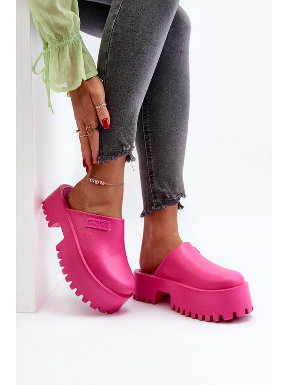 BIG STAR SHOES Dámske šľapky na masívnej podrážke Big Star