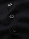 Ombre Clothing Pánsky pletený sveter so štruktúrovanými bodkami - tmavomodrý Oblečenie Ombre