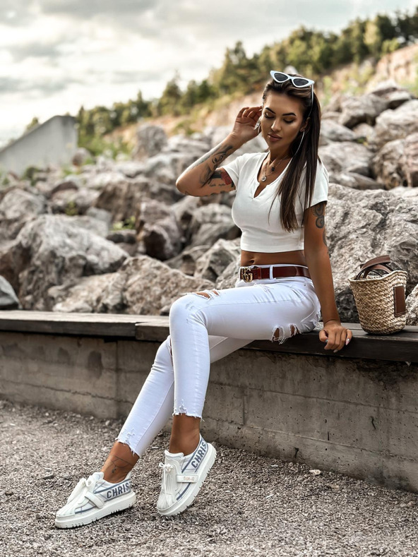 Edoti EDOTI Fashion Dámske biele tričko