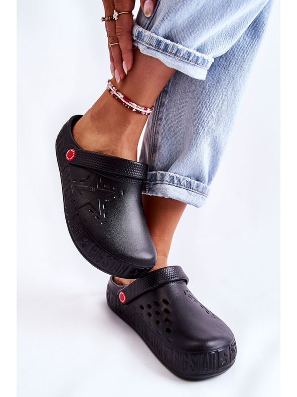 BIG STAR SHOES Dámske svetlé papuče Kroks Big Star