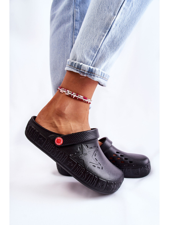 BIG STAR SHOES Dámske svetlé papuče Kroks Big Star