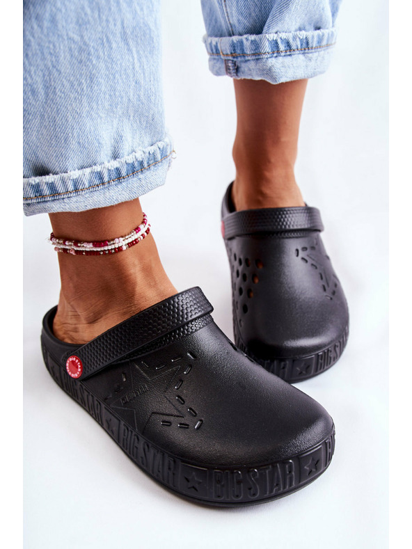 BIG STAR SHOES Dámske svetlé papuče Kroks Big Star