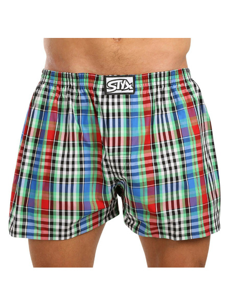 Styx Sada troch kusov - pánske šortky Styx classic rubber oversized multicolor