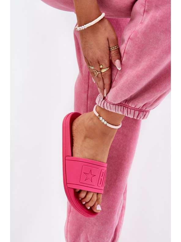 BIG STAR SHOES Dámske módne šľapky Big Star ružové