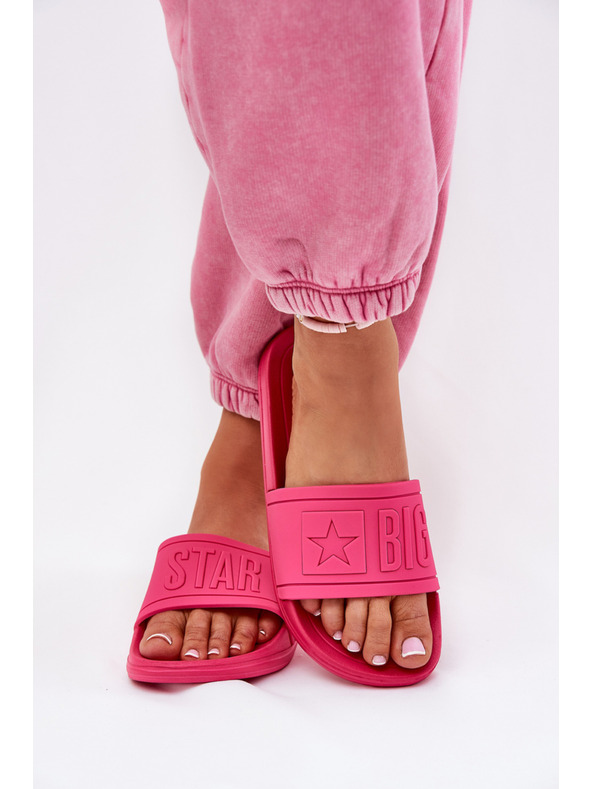 BIG STAR SHOES Dámske módne šľapky Big Star ružové