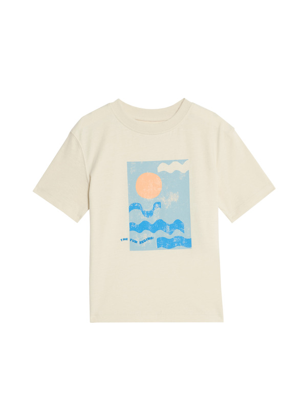 Marks & Spencer Tričko z čistej bavlny s grafickým vzorom vĺn Marks & Spencer