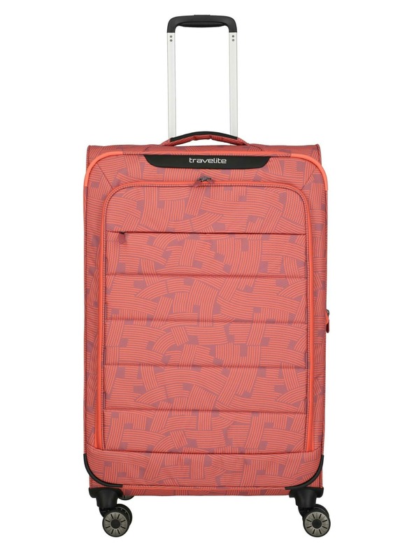 Travelite Cestovný kufor Travelite Skaii 4w L Print Peach