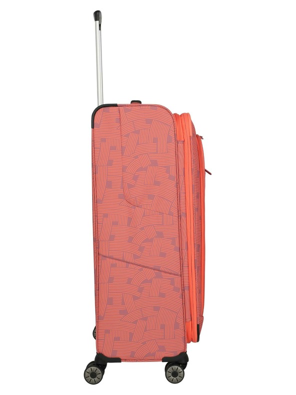 Travelite Cestovný kufor Travelite Skaii 4w L Print Peach