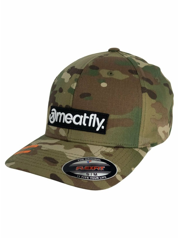 Meatfly Meatfly šiltovka Raptor Flexfit Multicam Logo | Viacfarebná | Veľkosť