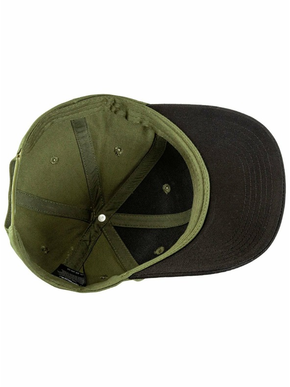 Meatfly Meatfly šiltovka Wayne Flexfit Basic Logo Olive / Black | Čierna | Veľkosť
