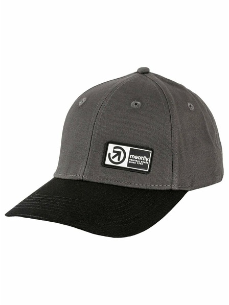 Meatfly Meatfly šiltovka Wayne Flexfit Grey / Black Brand | Čierna | Veľkosť