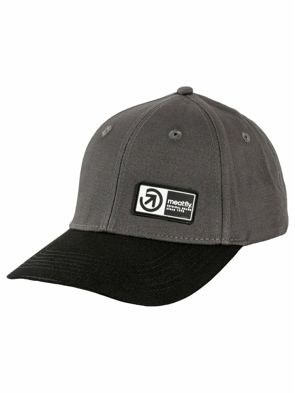 Meatfly Meatfly šiltovka Wayne Flexfit Grey / Black Brand | Čierna | Veľkosť
