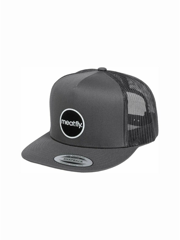 Meatfly Meatfly šiltovka Nevil Trucker Snapback Dark Grey | Sivá | Veľkosť