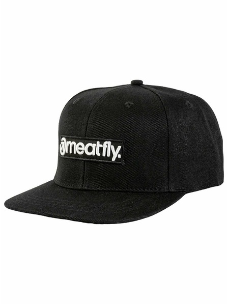 Meatfly Meatfly šiltovka Tyler Snapback Black Basic Logo | Čierna | Veľkosť