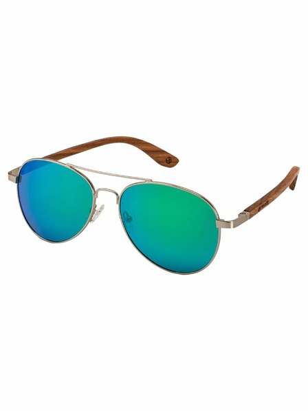 Meatfly Meatfly slnečné polarizačné okuliare Aviator Green | Zelená | Veľkosť