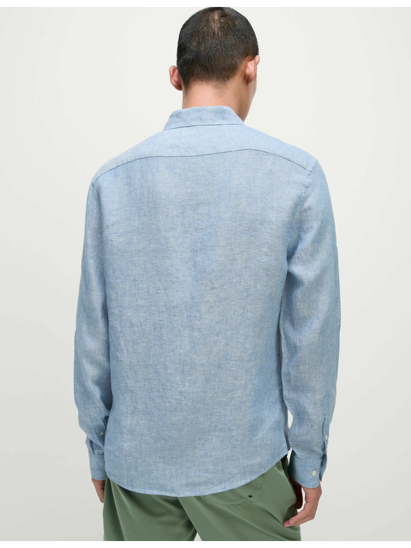 Marks & Spencer Košeľa z čistého ľanu Marks & Spencer modrá