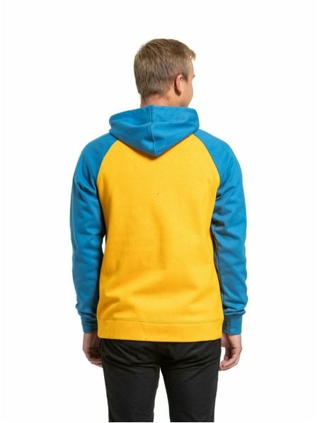 Meatfly Meatfly pánska technická mikina Gravel Sunflower / Blue