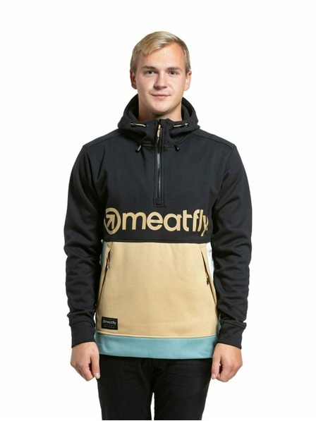 Meatfly Meatfly pánska technická mikina Tason Light Brown
