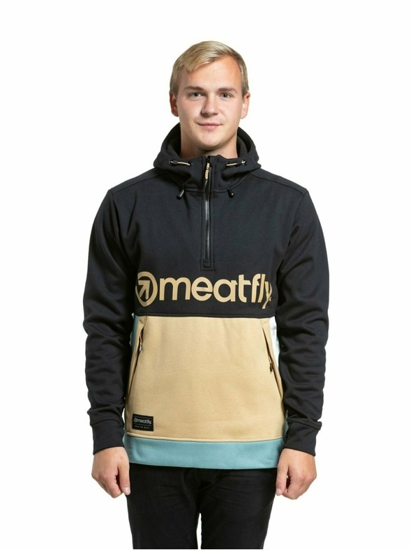Meatfly Meatfly pánska technická mikina Tason Light Brown