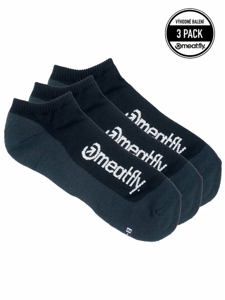 Meatfly Meatfly ponožky Boot Triple pack Black | Čierna | Veľkosť