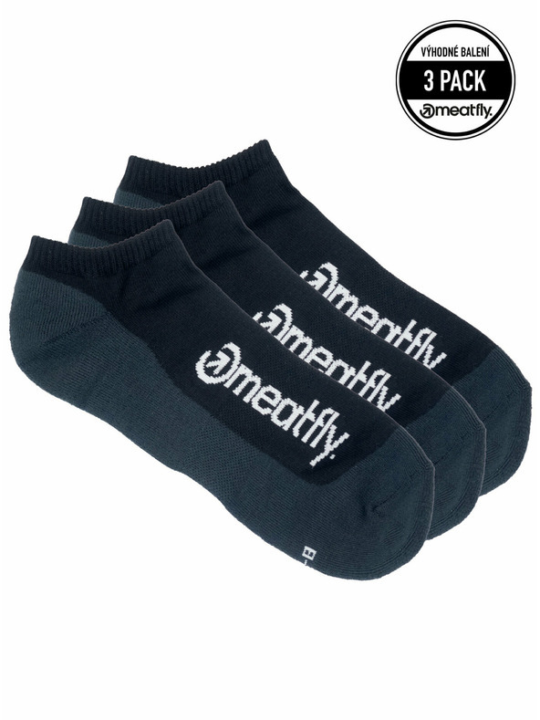Meatfly Meatfly ponožky Boot Triple pack Black | Čierna | Veľkosť