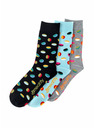 Meatfly Meatfly ponožky Oval socks Triple Pack | Multifarebná | Veľkosť