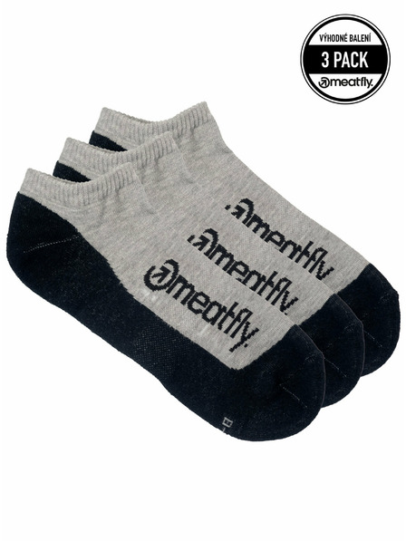 Meatfly Meatfly ponožky Boot Triple pack Grey | Šedá | Veľkosť