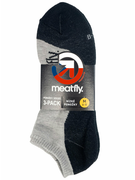 Meatfly Meatfly ponožky Boot Triple pack Grey | Šedá | Veľkosť
