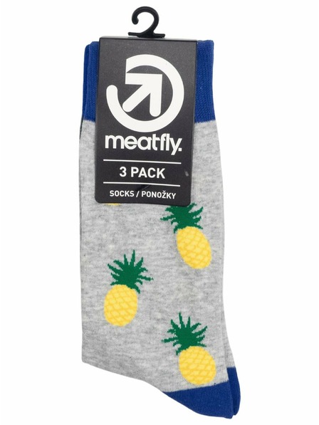 Meatfly Meatfly ponožky Lexy Triple Pack Citrus | Multifarebná | Veľkosť