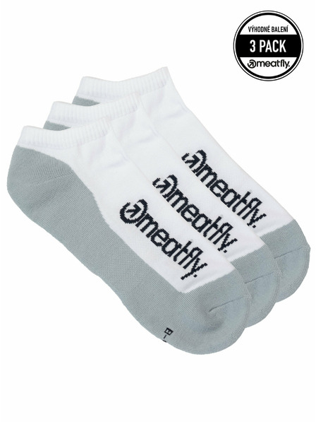 Meatfly Meatfly ponožky Boot Triple pack White | Biela | Veľkosť