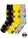 Meatfly Meatfly ponožky Lexy Triple Pack Ganja | Viacfarebná | Veľkosť