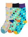 Meatfly Meatfly ponožky Lexy Gift Pack Grey Dots | Viacfarebná | Veľkosť