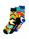 Meatfly Meatfly ponožky Arizona socks - S19 Triple pack | Viacfarebná | Veľkosť