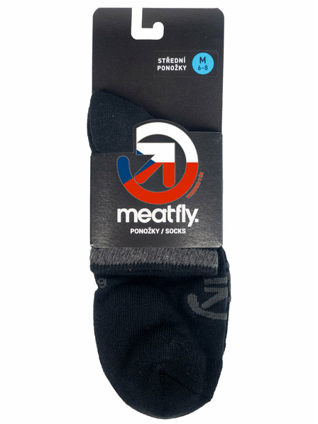 Meatfly Meatfly ponožky Middle Black | Čierna | Veľkosť