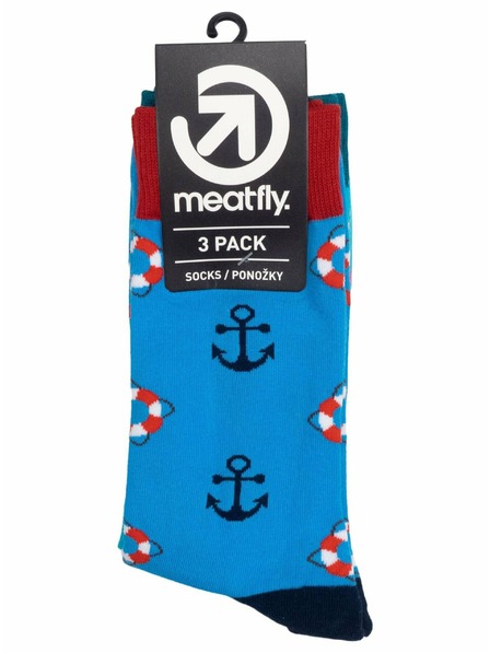 Meatfly Meatfly ponožky Lexy Triple Pack Pool | Viacfarebná | Veľkosť