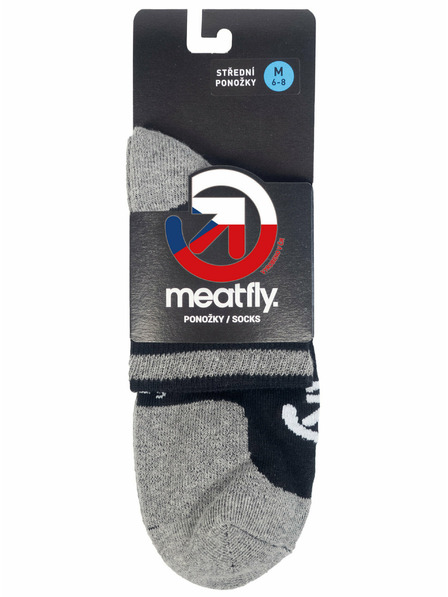 Meatfly Meatfly ponožky Middle Grey | Sivá | Veľkosť