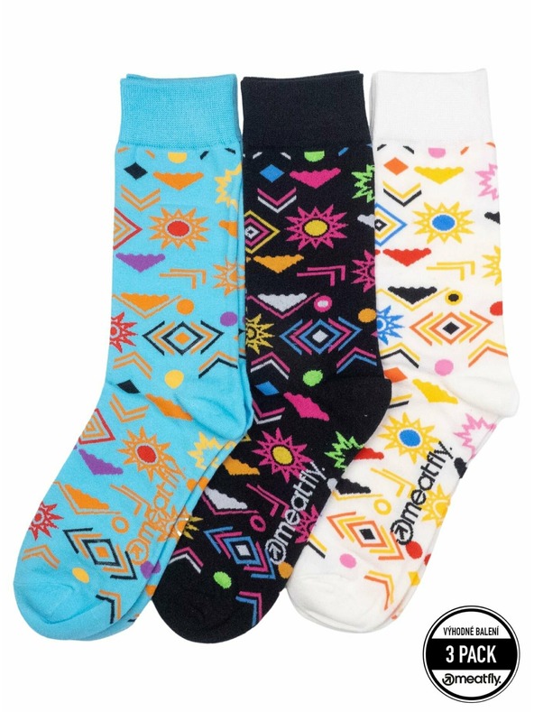 Meatfly Meatfly ponožky Lexy Triple Pack Aztec | Viacfarebná | Veľkosť