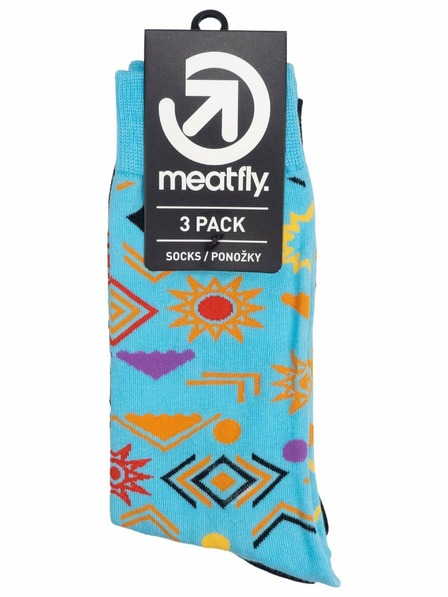 Meatfly Meatfly ponožky Lexy Triple Pack Aztec | Viacfarebná | Veľkosť
