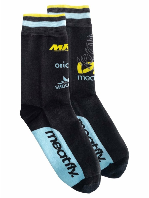 Meatfly Meatfly ponožky Dakar Blue/Yellow | Čierna | Veľkosť