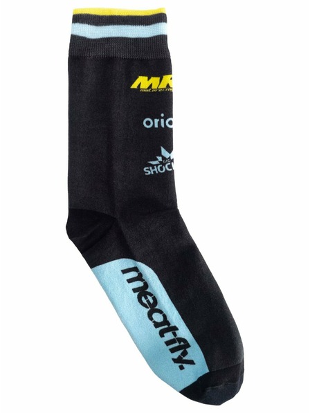 Meatfly Meatfly ponožky Dakar Blue/Yellow | Čierna | Veľkosť