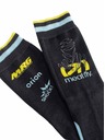 Meatfly Meatfly ponožky Dakar Blue/Yellow | Čierna | Veľkosť